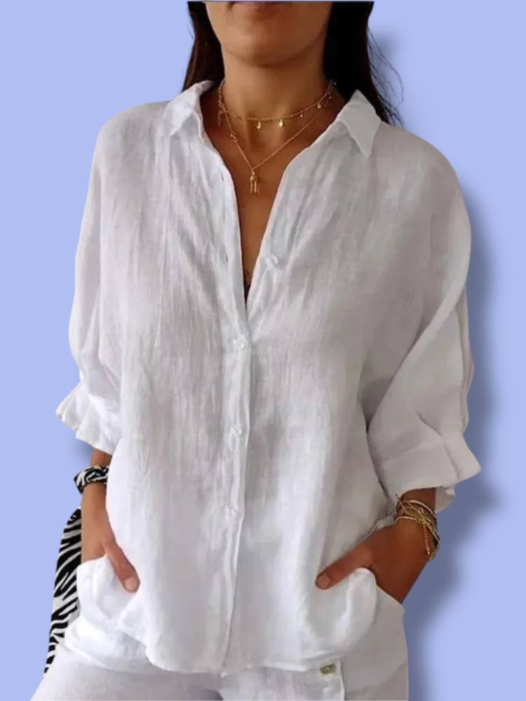 New Women’s Cotton Linen Shirt