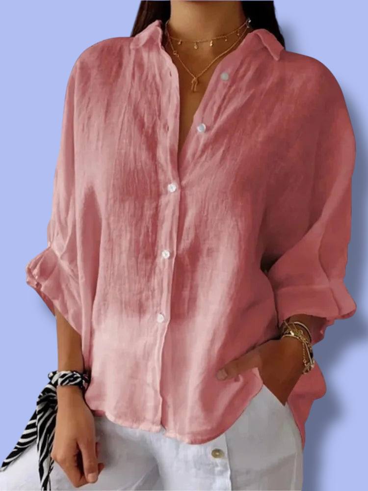 New Women’s Cotton Linen Shirt