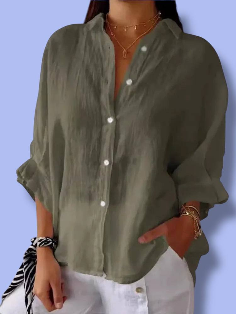 New Women’s Cotton Linen Shirt
