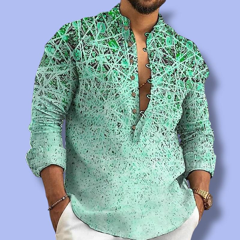 Men’s Linen Cardigan Shirt
