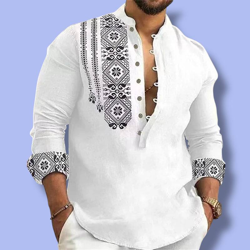 Men’s Linen Cardigan Shirt
