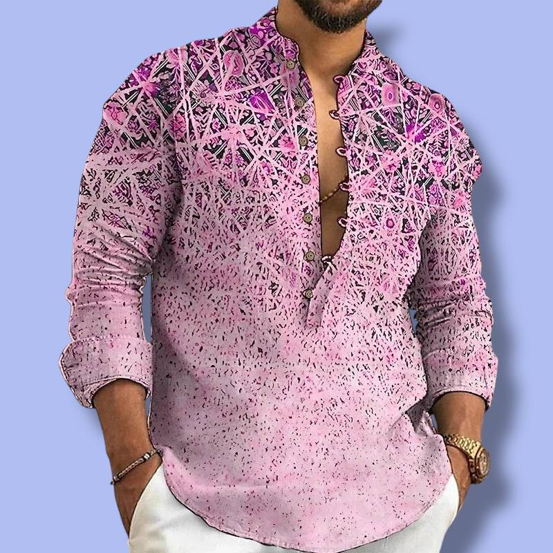 Men’s Linen Cardigan Shirt