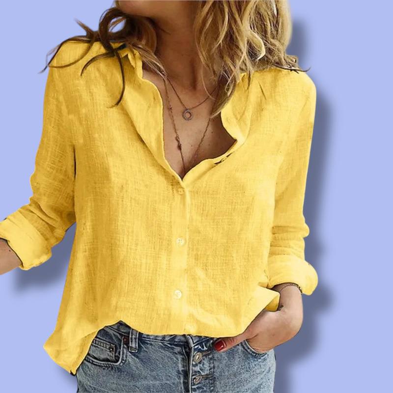 Women’s Long Sleeve Linen Shirt