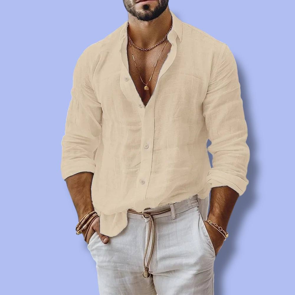 Men’s Cotton Linen Summer Shirt