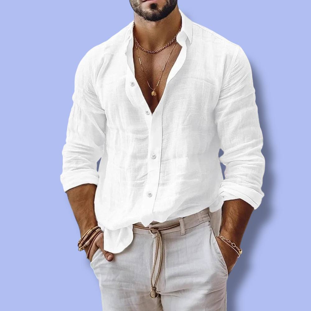Men’s Cotton Linen Summer Shirt