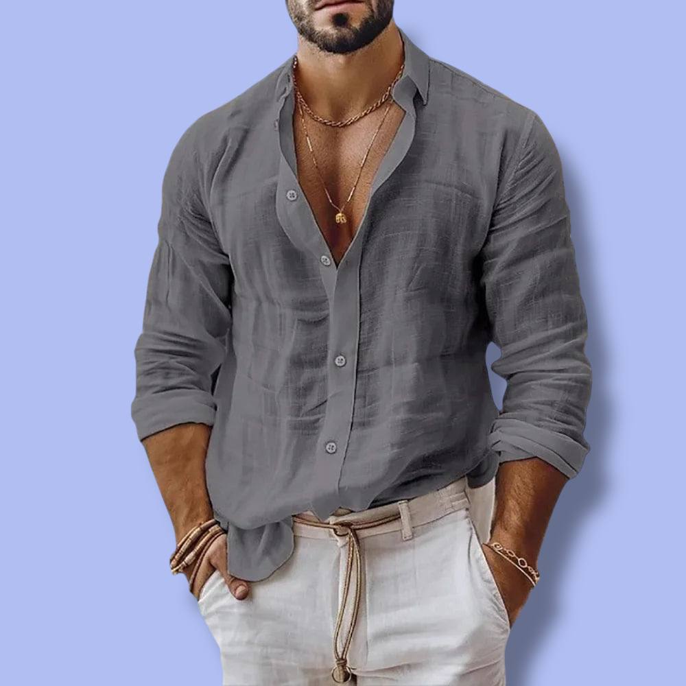 Men’s Cotton Linen Summer Shirt
