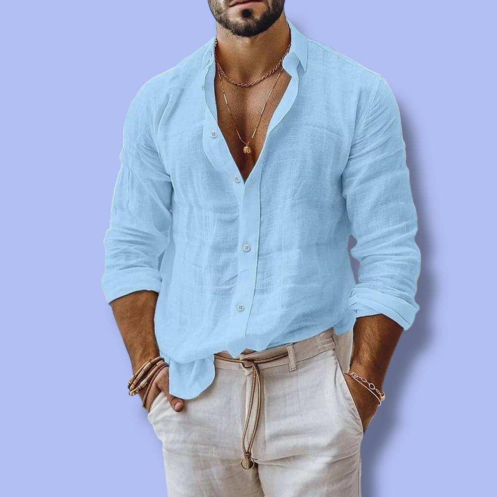 Men’s Cotton Linen Summer Shirt