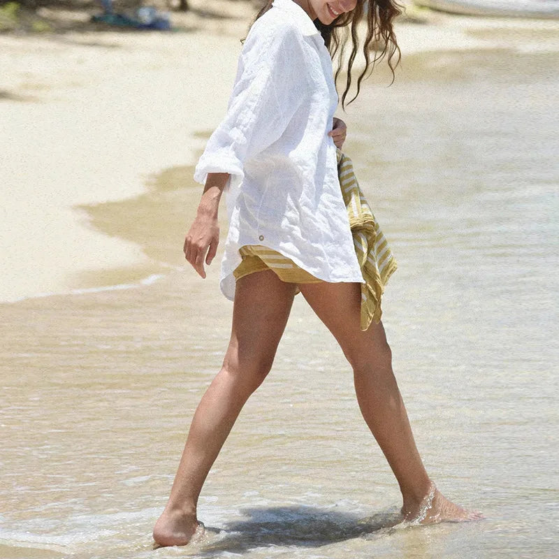 Women’s Linen Long Sleeve Shirt