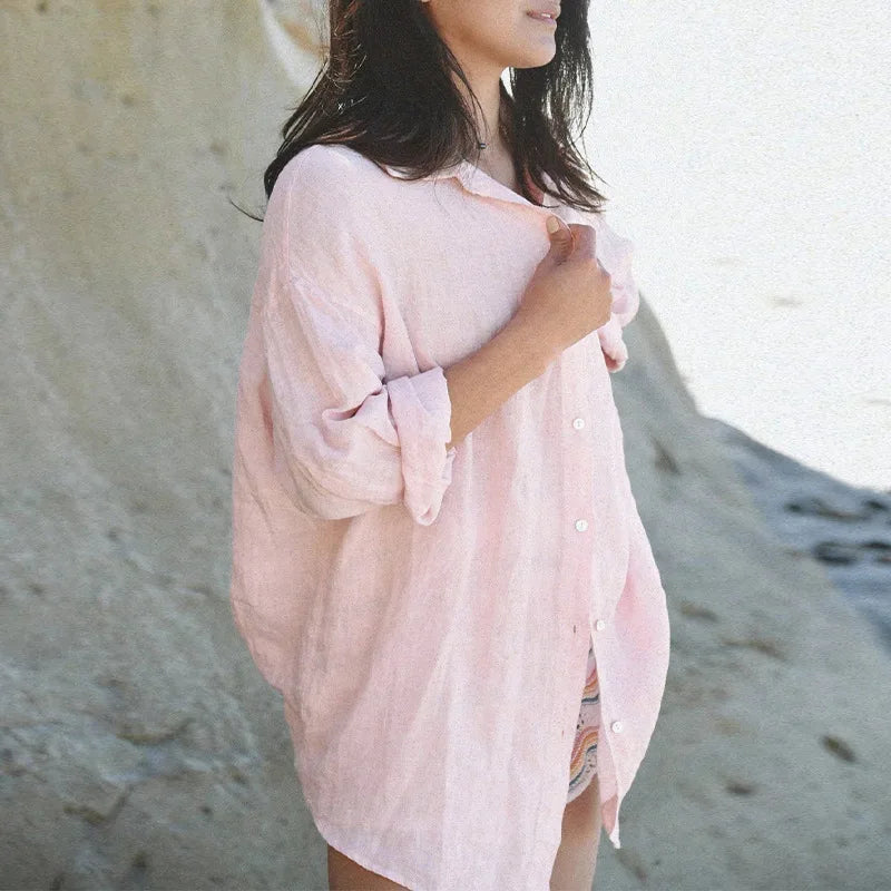 Women’s Linen Long Sleeve Shirt