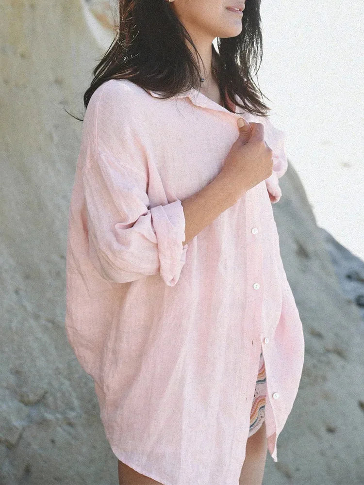 Women’s Linen Long Sleeve Shirt