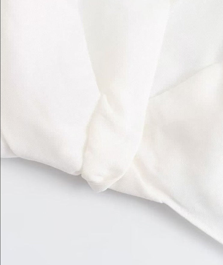 Women Long Sleeve Linen Crop Blouses