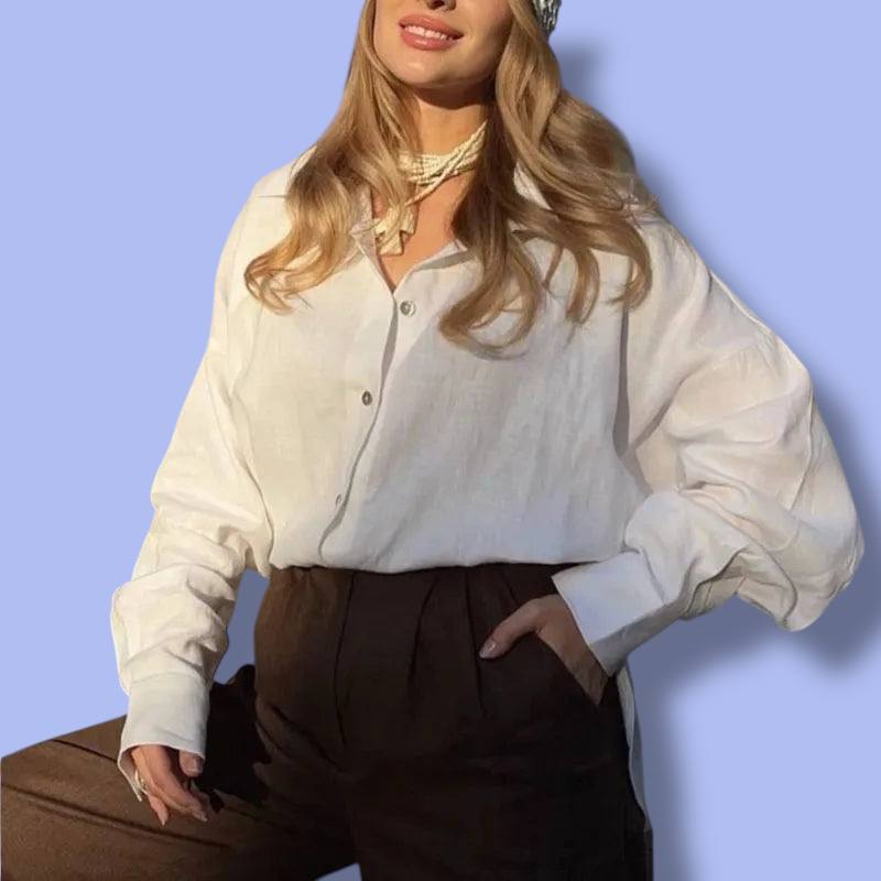 Women’s Spring Cotton Linen Shirt