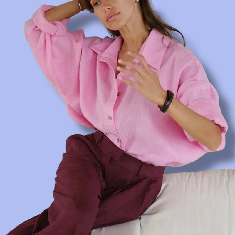 Women’s Spring Cotton Linen Shirt