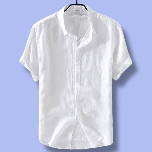Pure Linen Short Sleeved Men’s Shirt
