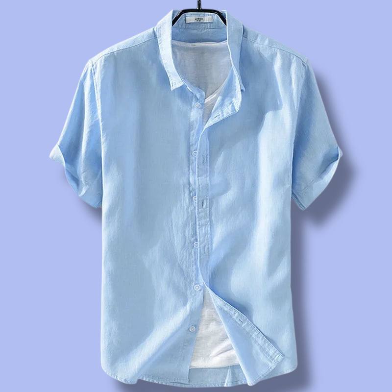 Pure Linen Short Sleeved Men’s Shirt