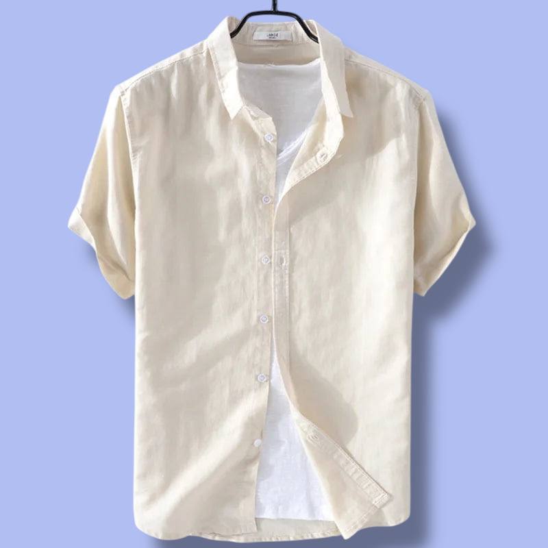 Pure Linen Short Sleeved Men’s Shirt