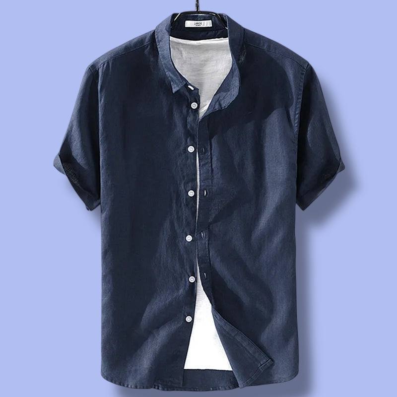Pure Linen Short Sleeved Men’s Shirt