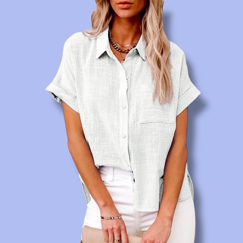 Women’s Plus Size Cotton Linen T-Shirt Top