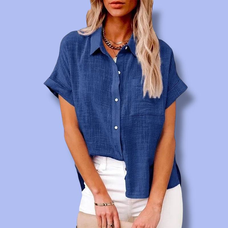 Women’s Plus Size Cotton Linen T-Shirt Top