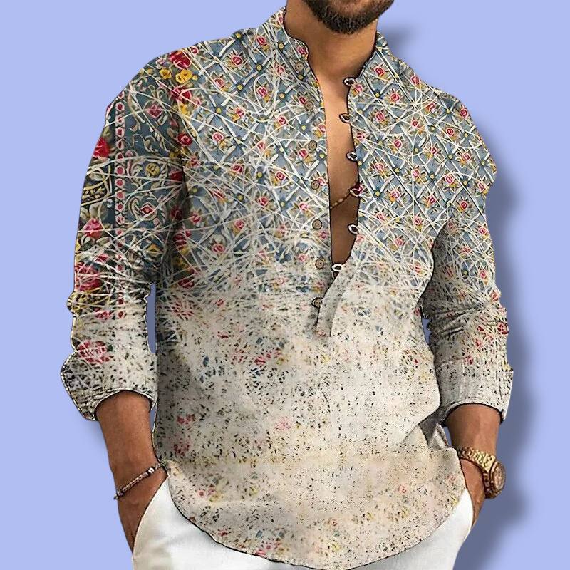 Men’s Linen Cardigan Shirt