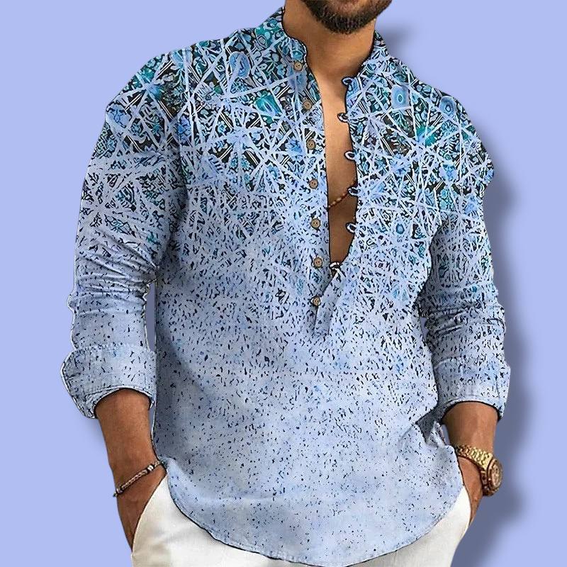 Men’s Linen Cardigan Shirt