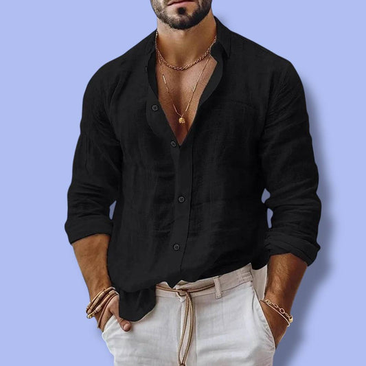Men’s Cotton Linen Summer Shirt