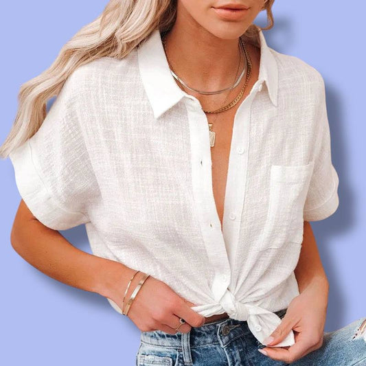 Women’s Cotton Linen Summer Shirt