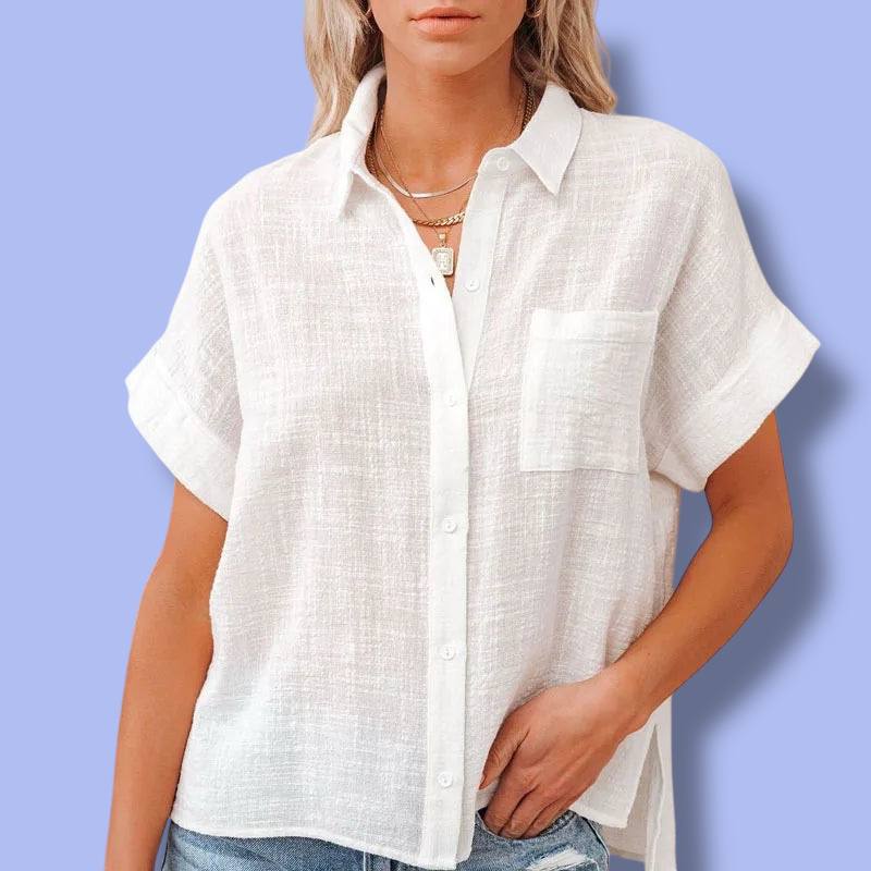 Women’s Cotton Linen Summer Shirt