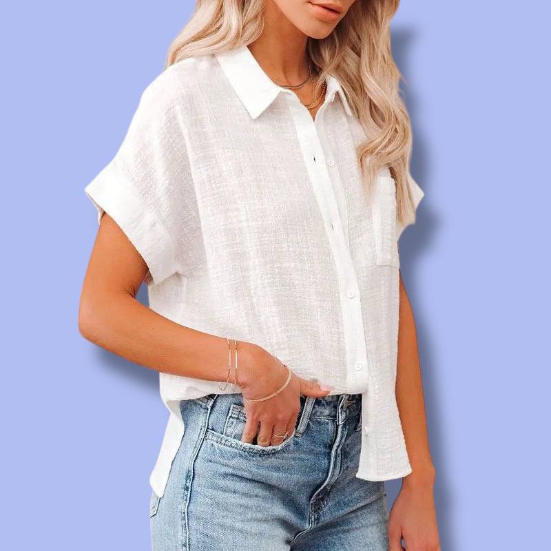 Women’s Cotton Linen Summer Shirt