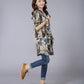 Women Long Sleeve Vintage Cotton Linen Plaid Shirt