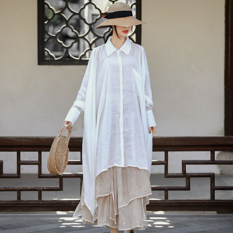 Women's Full Sleeve  Cotton and Linen Blouses
