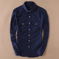 Men's Full Sleeve Turn-down Collar Linen Cotton Shirt
