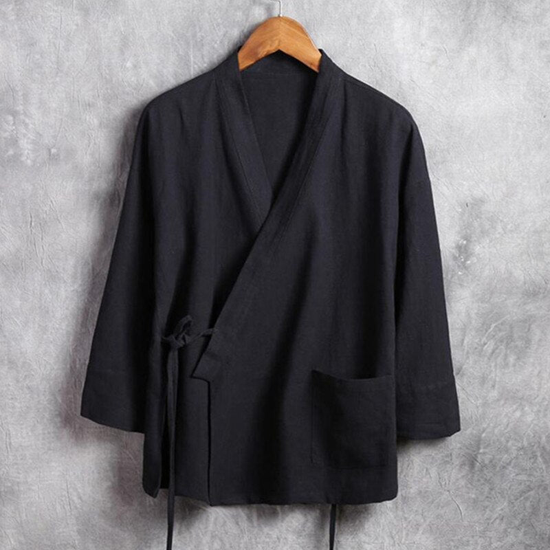 Men's Long Sleeve Casual Linen Shirts