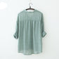 Women's Casual Oversized Sun Protection Cotton Linen Shirt