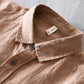 Men Full Sleeve Square Collar Linen Shirt