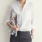 Women's Long Sleeve Loose Fit COTTON Linen Shirt