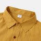 Men's Short Sleeve Turn-down Collar Cotton Linen Shirts