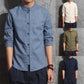 Men's Half Sleeve Tang Suit Linen Shirt