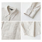 Women's Long-sleeved Solid Loose Fit Linen Shirt