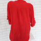 Women's Long Sleeve V-Neck Cotton Linen Blouse