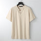 Men Full Sleeve Henry Collar Linen T-shirt