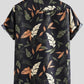 Men's  Short Sleeve Cotton and Linen Shirt Top