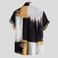 Men's Short Sleeve Button Loose Casual Linen Shirt