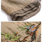 Women's Ruffle Sleeve Buttoned Embroidery Cotton Linen Blouse
