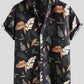 Men's  Short Sleeve Cotton and Linen Shirt Top