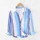 Men's Long Sleeve Button-Up Turn Down Collar Linen Shirt