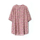 Women's Half Sleeve Oversized Cotton Linen Long Top Blouse