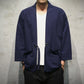 Men's Three Quarter Sleeve Cotton Linen Shirt