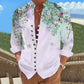 Men's Long Sleeve Button-Up Casual Imitation Linen Shirts